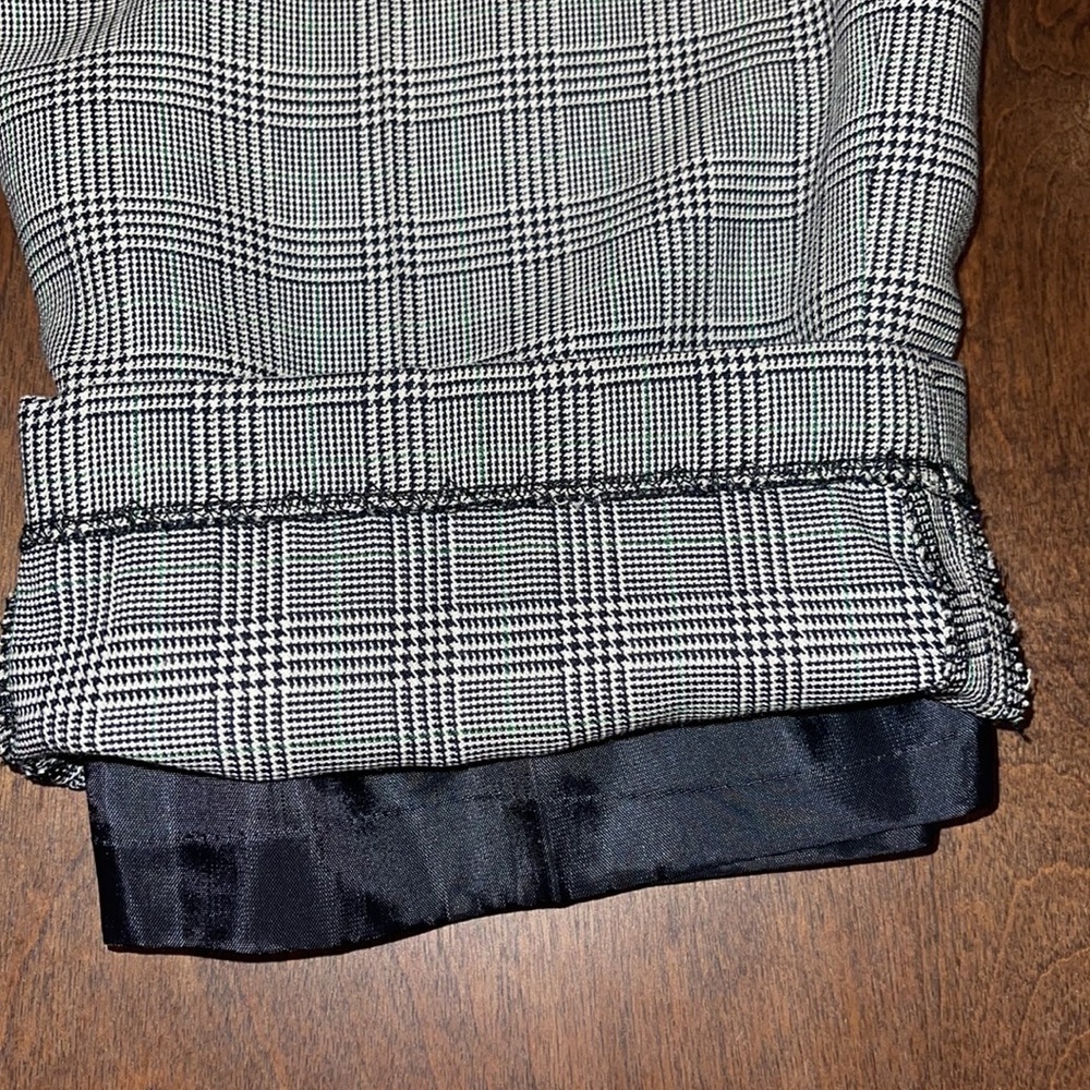 Lauren Ralph Lauren Glen Check High Waisted Cuffed Pants Sz. 8 Petite - Picture 8 of 14